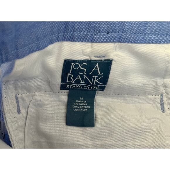 Jos. A. Bank Stay Cool Pleated Chambray (Light Blue) Shorts - Size 38 - Picture 4 of 8
